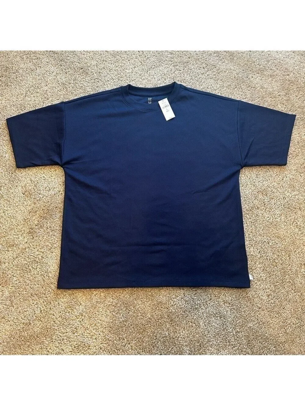 GAP Kids Recycled Mesh T-Shirt Navy Blue Husky XL